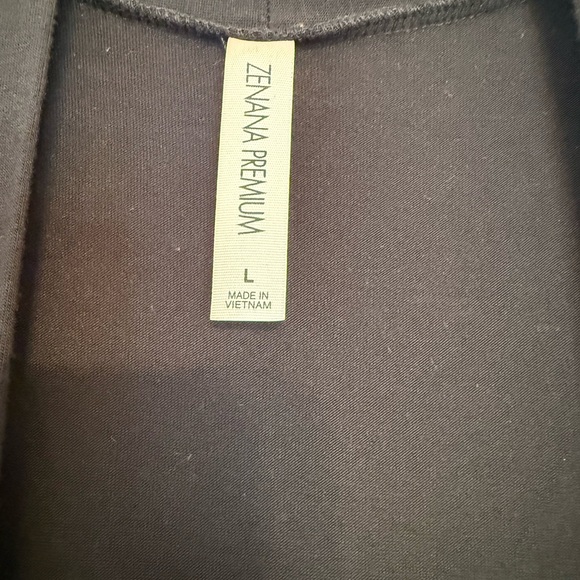 ZENANA Premium Black Longline Open-Front Cardigan - Picture 3 of 6